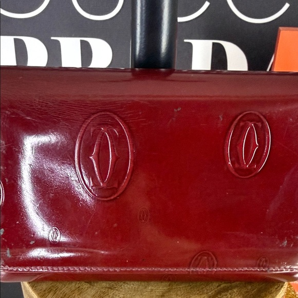Cartier Red Leather Wallet - Picture 2 of 10